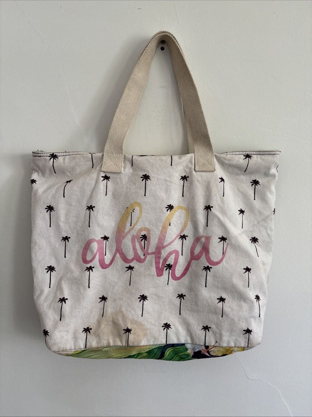 RIP Curl X Lauren Roth Limited Edition Beach Bag Tote Floral Aloha Hawaii Women - Picture 2 of 11